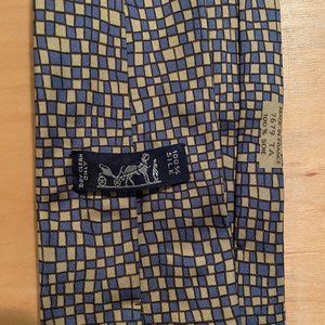 Hermes Silk Tie - 7679 TA Blue and Gold